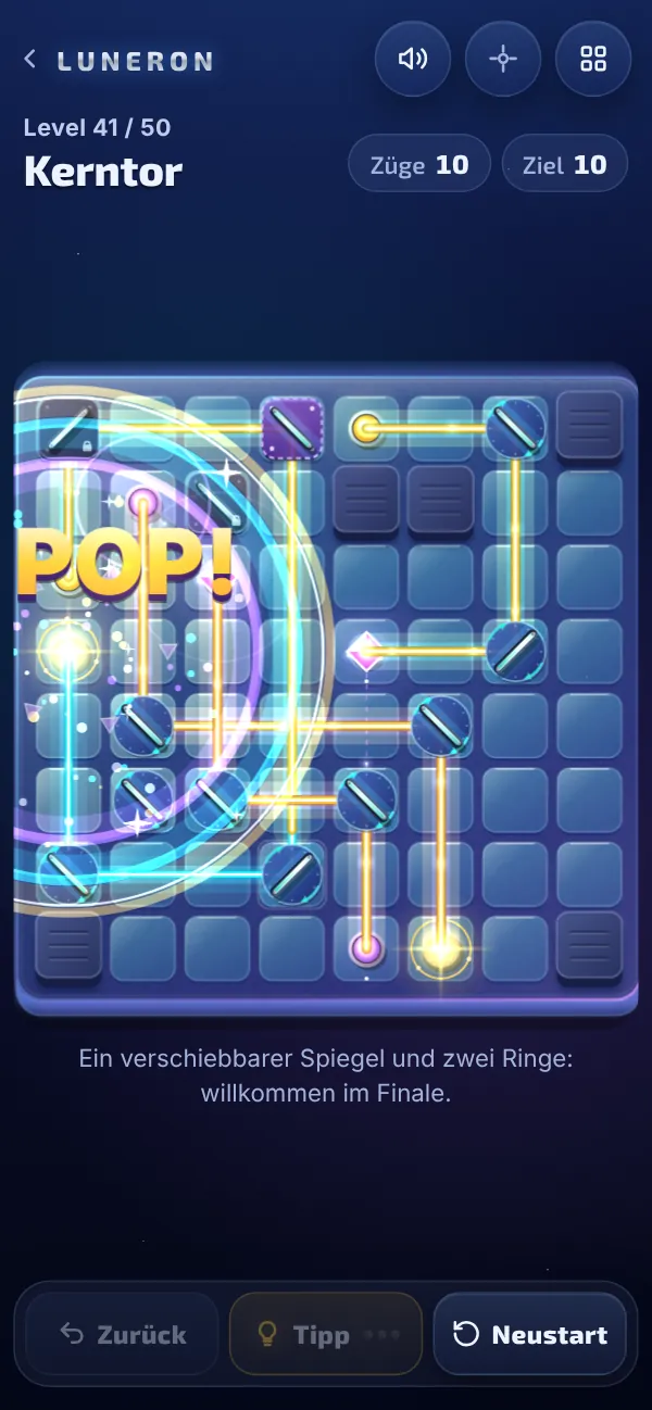 Level 41: der Moment der Lösung, POP!