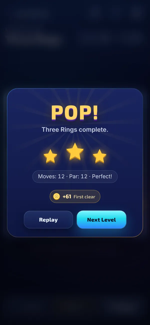 Level 44 complete: three stars