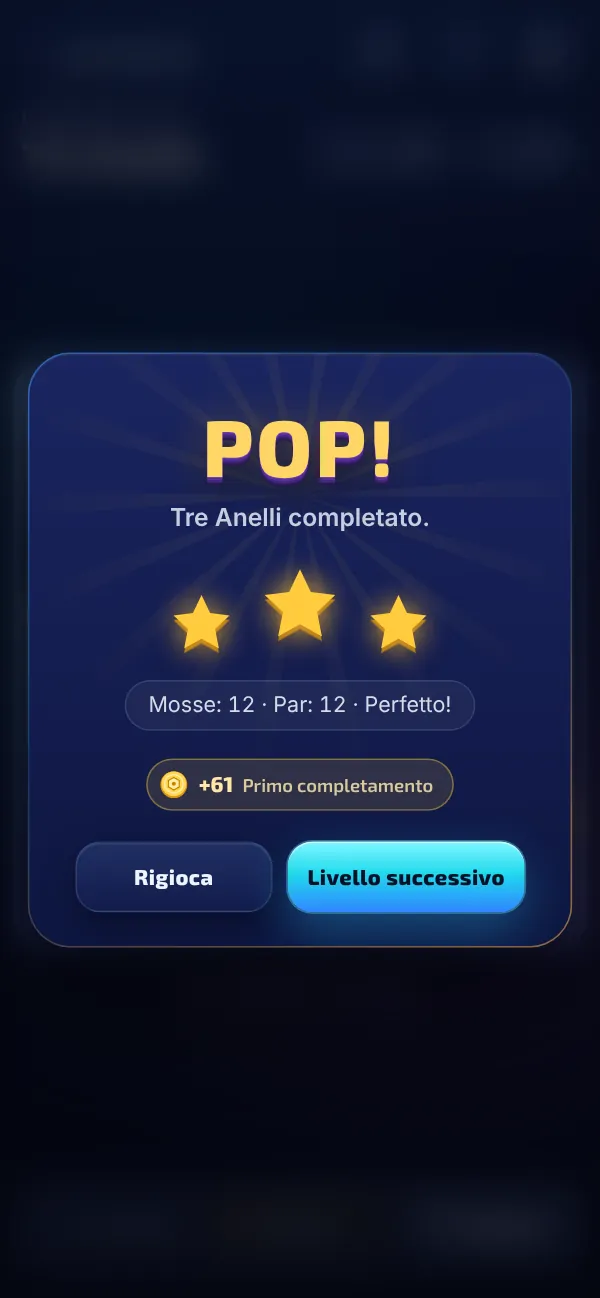 Livello 44 completato: tre stelle